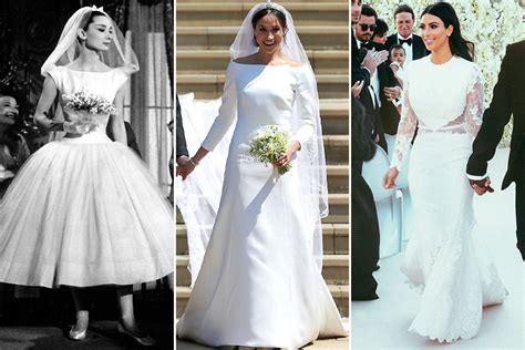 Meghan Markle, Audrey Hepburn, Kim Kardashian Les mariées 